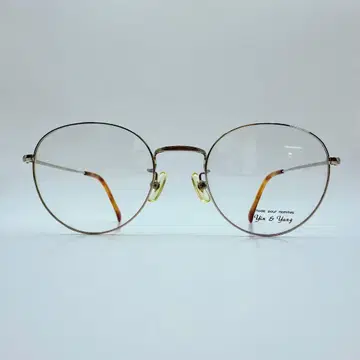 빈티지 YiN & YaNG 안경 프레임 풀 프레임 조각 사바에 일본제
