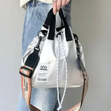 JAVA 실버 숄더백