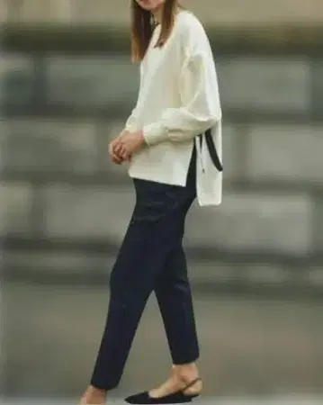 노스탤지어 사이드 리본 본딩 풀오버