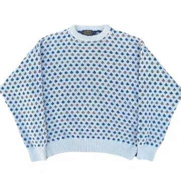 80s Eddie bauer 바즈아이 니트 코튼 USA제