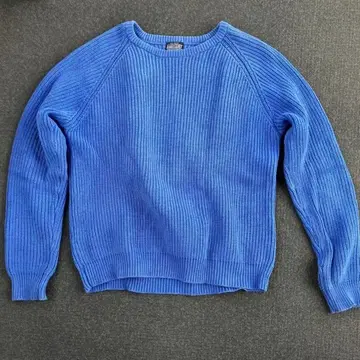 Lands' End 100% 코튼 블루 스웨터 XL