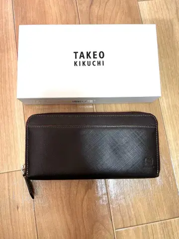 THE SHOP TK 라운드 지퍼 장지갑 브라운 다케오 키쿠치