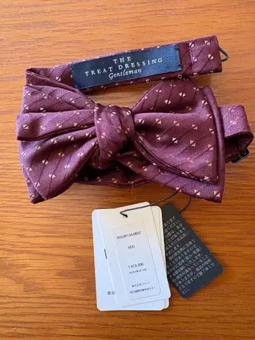 THE TREAT DRESSING 나비 넥타이 기하학 패턴