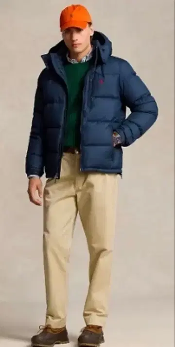 랄프 로렌 다운 자켓 네이비