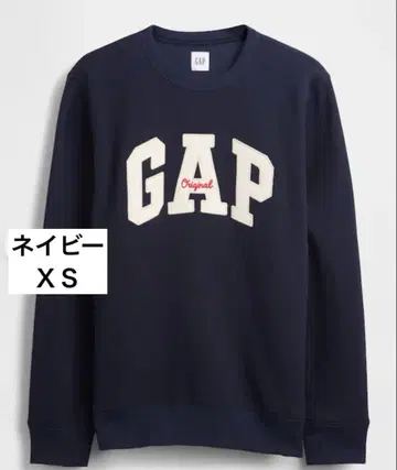 새상품 택 포함 GAP 로고 맨투맨 XS 네이비 gap 스웨트 셔츠