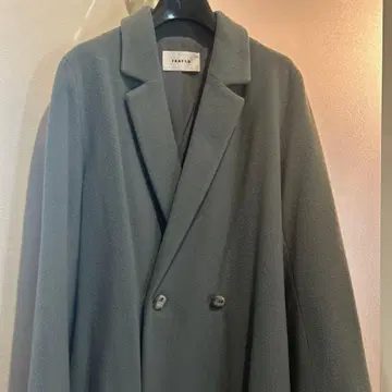 프레이 아이디 다크 그린 체스터 롱 코트