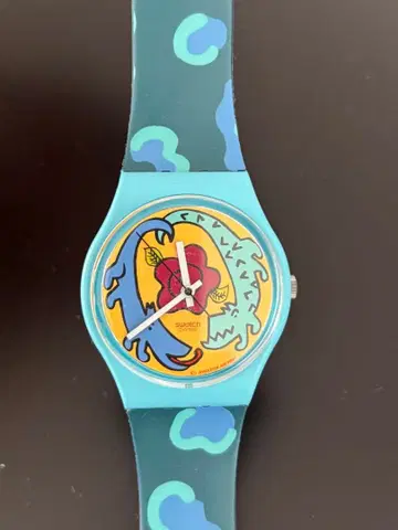 스와치 94년 CAYMAN 미사용 새상품