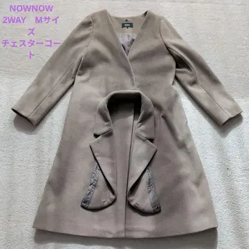 NOWNOW 2WAY M 사이즈 체스터 코트