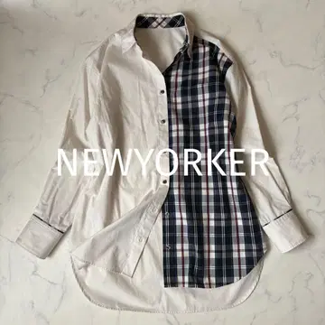 NEWYORKER 2022SS 오버 셔츠 블라우스 타탄 체크