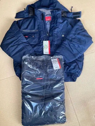 네이비 후드 부착 블루종 LL 사이즈 상하의 세트 선착순