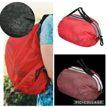 무민 리플렉터 접이식 백 L 사이즈 레드 Anglo-Nordic