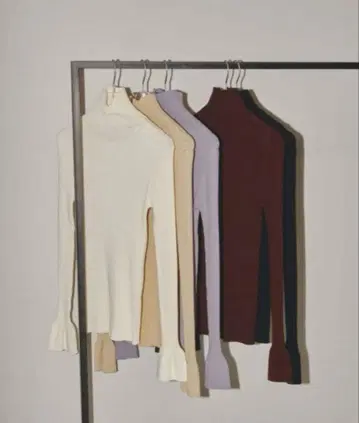 toadyful 리브 니트 블랙