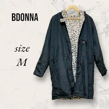 비돈나 Bdonna 리버서블 레오파드 무늬 x 블랙 윈드 브레이커