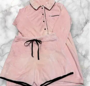 에메필 파자마 룸웨어 상하의 세트 핑크 복슬복슬