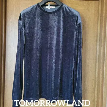 TOMORROWLAND 벨로아 저지 오버컷소 블랙