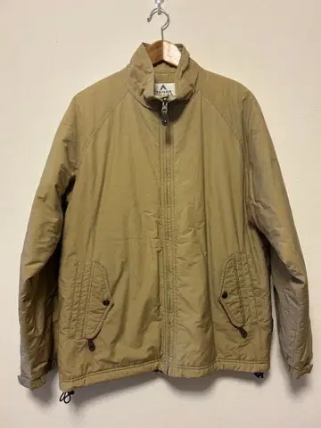 베이지 충전솜 점퍼