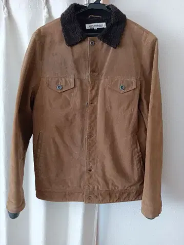 SIMPLICITY 브라운 자켓 보아 옷깃