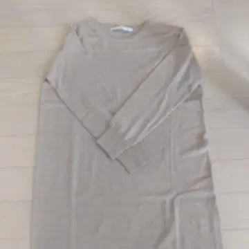 FRAMeWORK 베이지 긴팔 니트 원피스