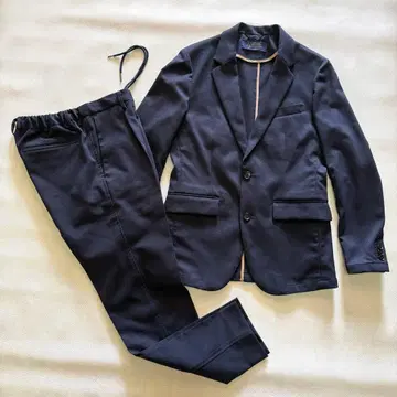 새상품급 나노 유니버스 다메리노 셋업 수트 네이비 S