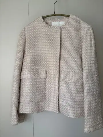 Ballsey 믹스얀 트위드 노카라 자켓