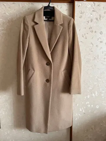 데미-럭스 체스터 코트 36 베이지 코트 울 코트