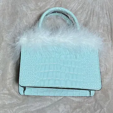 the virgins croco bag 스카이블루 레어 새상품