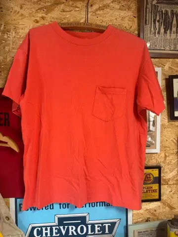 GAP 포켓 T셔츠 S 오렌지 90s