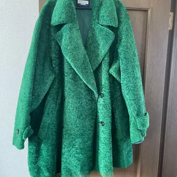 MAISON SPECIAL 그린 체스터 코트 02