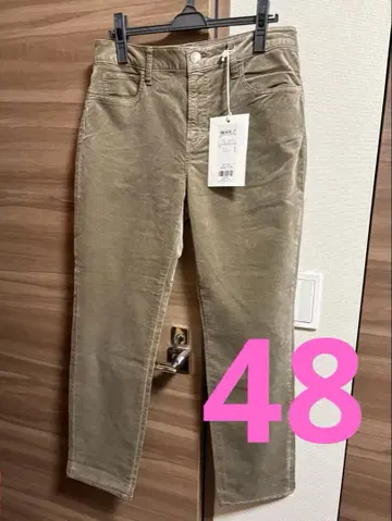 새상품 23구 데님 48 데님 큰 사이즈 세탁 가능 벨벳 스트레치 팬츠