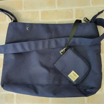 anello 네이비 나일론 숄더백