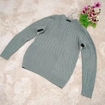 TETE HOMME 테트옴 새상품급 케이블 니트 L 사이즈 새상품급