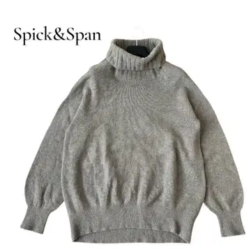 Spick&Span 그레이 터틀넥 스웨터