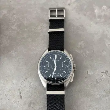 Bulova 크로노그래프 손목시계 블랙 새상품급 미사용에 가까움