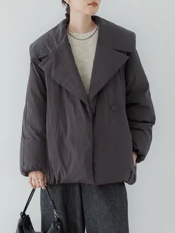 crewre 더블 브레스트 다운 자켓