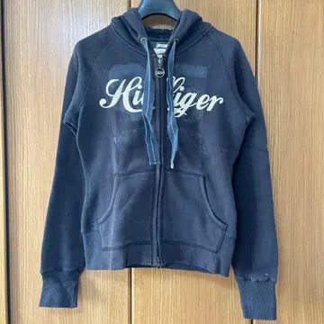 힐피거 데님 풀 집업 후드티 더블 지퍼 Y2K 그런지