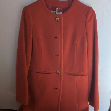 NATURAL BEAUTY BASIC 오렌지 롱 코트