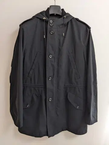 새상품급 아쿠아 스큐텀 밀리터리 코트 퀼팅 라이너 블랙