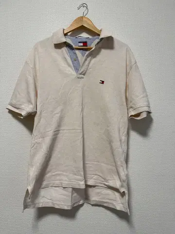 TOMMY HILFIGER 아이보리 피케 셔츠