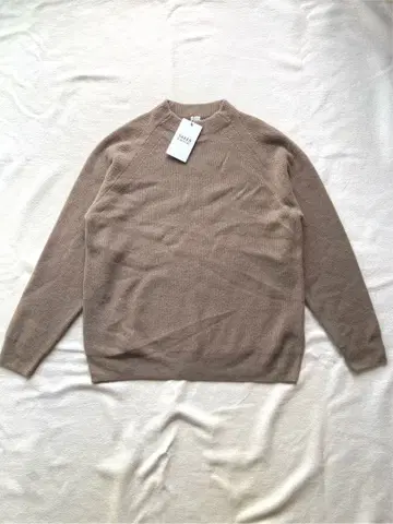 미사용 택 포함 다케오 키쿠치 캐시미어 100 모크넥 스웨터 그레이지 L