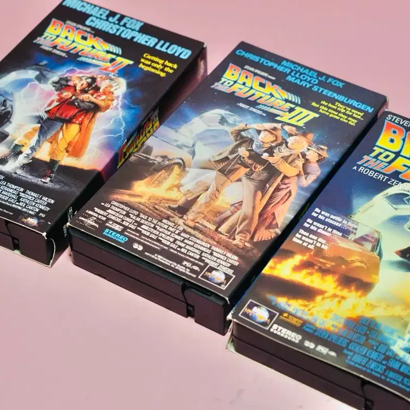 Back to the Future VHS Video Parts 1, 2, 3 Retro Old Video Tapes
