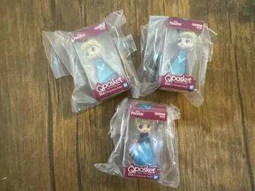 Qposket 피규어 3개 세트 엘사 안나 오로라