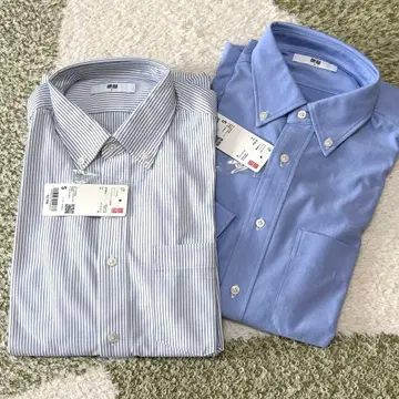UNIQLO 논아이론 저지 셔츠 2장