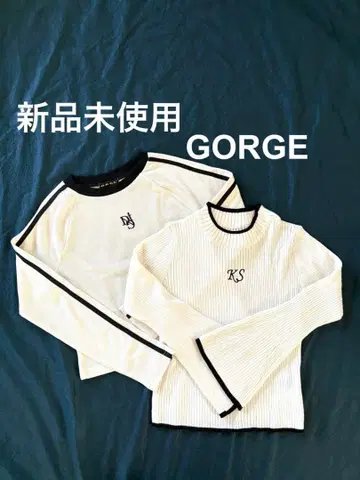 미사용 새상품 GORGE 티셔츠, 니트 2장 세트