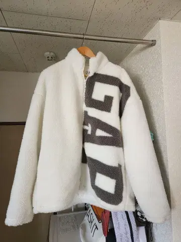 GAP 플리스 자켓 L 화이트