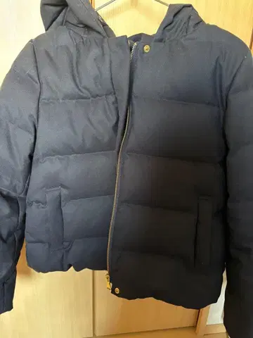 다운 자켓 후드 부착