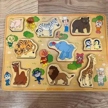 호빵맨 나무 모양 맞추기 퍼즐 동물 퍼즐