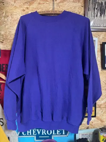 Hanes 퍼플 맨투맨 90s usa제