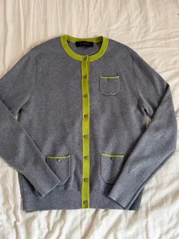 CABan 바이컬러 코튼 캐시미어 가디건