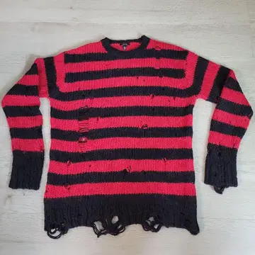 R13 커트 코베인 보더 니트