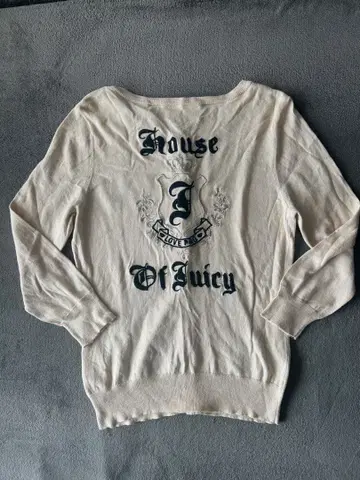 쥬시 꾸뛰르 가디건 긴팔 베이지색